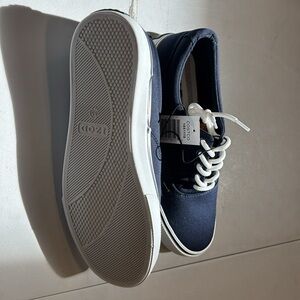 Izod Dark Blue Canvas Shoes with White Accents